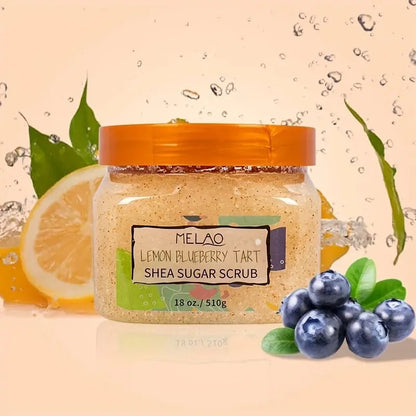 Vegan Mango Lemon Blueberry Strawberry Exfoliator Body Scrub