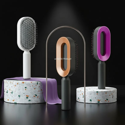 Anti-Static Detangler Hair Brush Comb Wide Tooth Scalp Massage Comb Wet & Dry Curly Hair Detangler Brush Dropship