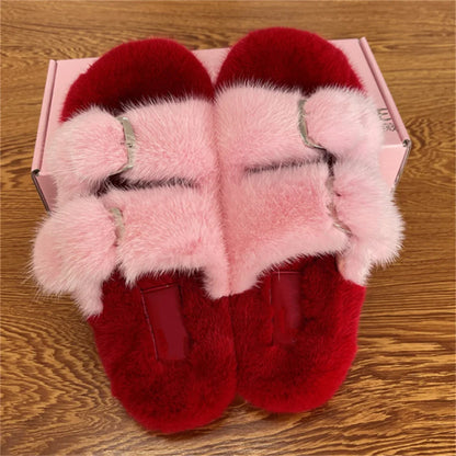 Fashion Mink Fur Slippers