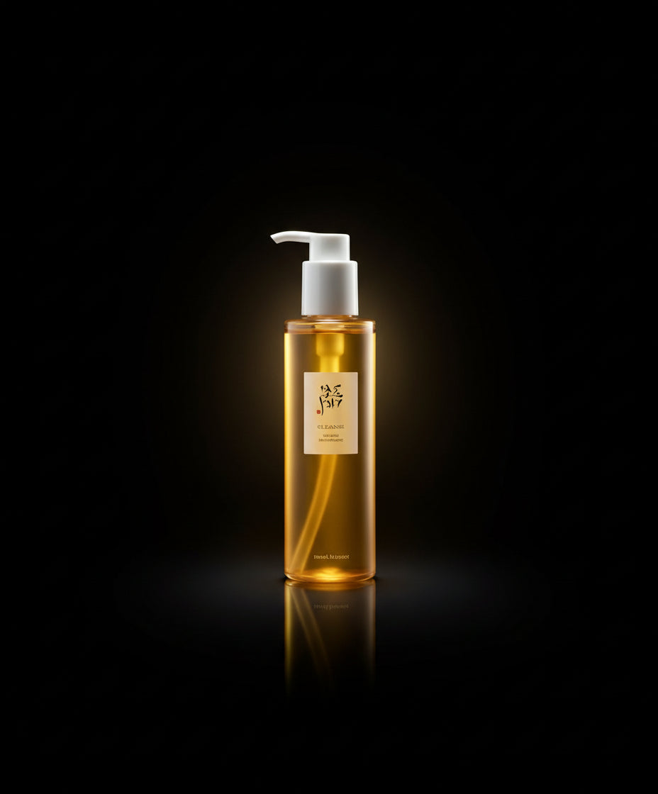 Person holding a bottle of yellow liquid soap in front of a window.