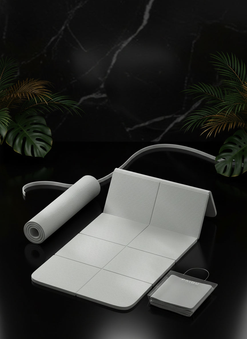 1Pc Pink Foldable Yoga Mat, Tpe Material, 183*61*0.6Cm, Easy to Carry, Suitable for Home Use