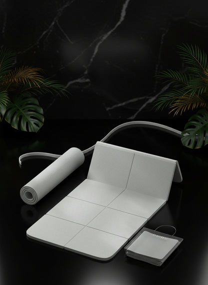 1Pc Pink Foldable Yoga Mat, Tpe Material, 183*61*0.6Cm, Easy to Carry, Suitable for Home Use