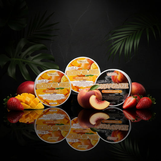 8oz Body Glaze - Mango, Peach & Strawberry Scents