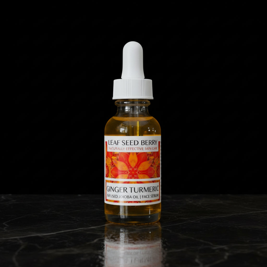 Ginger Turmeric Infused Oil, Organic Moisturizer, Face Serum, Natural Skincare, Vegan Skincare Moisturizer