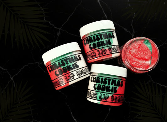 Christmas Cookie - Hydrating Lip Scrub - Gifts for Her - for Lips - Lip Exfoliant - Lip Care - Vegan Lip Scrub